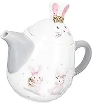 Rabbit Ceramic Teapot Pottery Teapot Kung Fu Tea Pot Ceramic Cute Teapot Water Kettle Ceramic Teapot Warmer Water Pitcher Water Jug Kitchen Supplies Ceramics Syrup Coffee Office