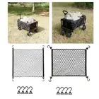 Cargo Net with Hooks for Beach Cart Folding Wagon Folding Trolley Cart