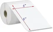 40 Rolls 4x6 Direct Thermal Shipping Labels 250/roll Zebra ZP450 500 2844 Eltron