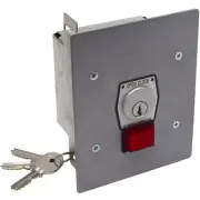 MMTC 1KFS Interior Flush Mount Key Center Return Switch Open/Close Gate Openers