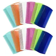 12X PLASTIC FINE TOOTH COMB HEAD HAIR NIT FLEA LICE EGGS DUST DANDRUFF REMOVER