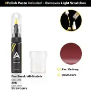 Touch Up Paint For Suzuki All Models ZEK Strawberry With Polish Paste