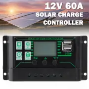 12V Solar Panel Battery Regulator Charge Controller 60A MPPT USB Regulator NEW
