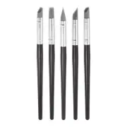5pcs Clay Sculpting Tool Set, Clay Sculpting Flexible Rubber Tip Gray