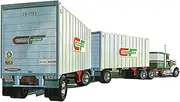 AMT 1/25 Scale Double Header Tandem Van Trailers Plastic Model Kit