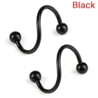 Punk Stainless Steel Spiral Helix Ear Stud Lip Nose Ring Body Piercing Jewel S^3