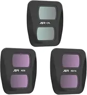 Coyktonty Lens Filter for DJI Air 3, Air 3 Lens Protection Filter Set, Air 3 Accessories (CPL+ND8+ND16)