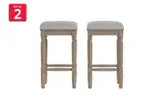 Set of 2 Brosa Clovis Counter Stools (Cloud Grey, 65cm)