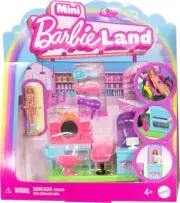 Mini Land Collectible Hair Salon Playset with 1.5-Inch Doll, Style Station