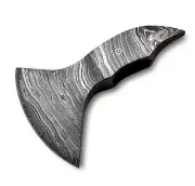 Custom Hand Forged Damascus Steel Tomahawk - Hatche Viking Axe Head (AX251-A)