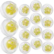 HOMSFOU 50pcs Rattle Insert Balls for Dolls Noise Maker Replacement Squeaker for Plush Flexible for Crochet and Plush Projects Developmental Support for Group Play