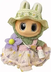 Clothes for 17cm Labubu, Set for 17cm Labubu Accessories Suit, Cute Clothes for Labubu Dress up Unique Style