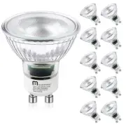 MASTERY MART GU10 LED Light Bulbs 50 Watt Halogen Equivalent 5.5W Dimmable MR...