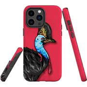 For iPhone 14 Pro Max Case Tough Protective Cover, Cassowary Portrait