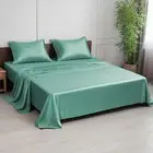 Linenewalas Bamboo Sheets, Cooling Breathable Soft Bedsheet Set Deep Pocket 16in