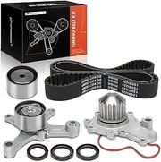 A-Premium Engine Timing Belt Kit with Water Pump Compatible with Dodge, Chrysler, Mitsubishi, Eagle & Plymouth Cars - Avenger 1995-1999, Sebring 1995-1999, Eclipse 1995-1999, Neon, Talon - 2.0L