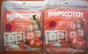 Vtg Lot-2 New Cross Stitch Fabric Pks-14 Ct-15x15"-Hopscotch-Maroon & Ivory #9