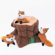 ZippyPaws Zippy Burrow Dog Toy Fox Stump; 1 Each/XL