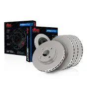 DBA Front + Rear Street Series Disc Brake Rotors for Mitsubishi Colt Z25A Z27A