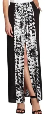 NEW Bcbgmaxazria Womens Small Jane Maxi Skirt High Front Slit Pockets