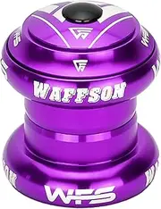 NV.58 1-1/8 inch CNC Threadless Headset with Top Cap, Purple, HS04ZQPUR