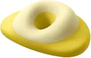 Dickly Face Down Pillow for Neck Support and Relaxation During Breaks, Yellow, as described