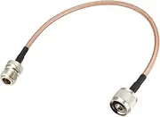 uxcell N Male to N Female Bulkhead RG400 RF Coaxial Coax Cable 0.3Meter/1Ft