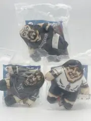2010 BURGER KING WWE KIDS Complete Set Lot Of 3 PLUSH TOYS Factory Sealed Ch19