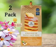 Two (2) Hawaii Selection, Premium Pancake Mix MACADAMIA NUT, 8 Ounce