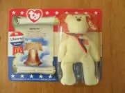 Vintage TY Beranie Baby Libearty The Bear Mcdonalds 1996 Rare New