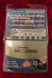 Emerson Switchboard Fax Phone Modem Wall Jack Model ESW718 As Seen on TV NOS