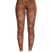 2 BETSEY JOHNSON Leopard Print Leggings Pants High Rise Size M