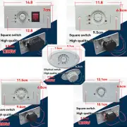 Temperature Control Switch 1000/1200W Thermostat for Electric Heaters/Grill Oven
