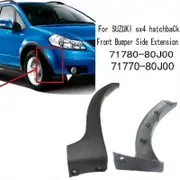 Car Front Bumper Side Extension For Suzuki Sx4 Hatchback Black Right