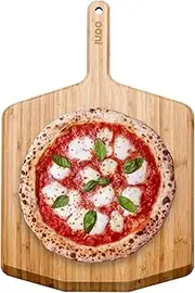 14" Bamboo Pizza Peel – Lightweight Smooth Wooden Pizza Paddle and Serving Board – Ooni Outdoor Pizza Oven Accessories