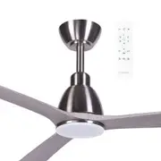 Martec Polo DC 52" WIFI & Remote Control Ceiling Fan with Variable Dim 15w LED Light Nickel/Driftwood