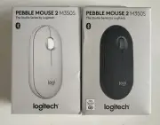 Logitech Pebble Wireless Mouse 2 M350S- (White Black ) Brand New Sealed