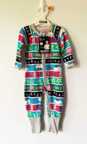 BNWT Unisex Australian Christmas Bonds Wondersuit Zippy Size 00 (3-6 Months)