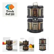 12 Jar Madison Revolving Countertop Spice Rack with Spices Included, FREE Spi...