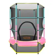 Kahuna Mini 4.5 Ft Trampoline Green Pink