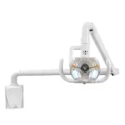50W Wall-Mounted Dental Surgical Halogen Light Shadowless Light Lamp with Arm