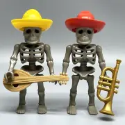 Playmobil Skeleton Mariachi Band Ghost Mexican Adult Figure Musicians Instrument