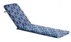 Blue Provincial Pattern Sunlounge Outdoor Comfort UV & Shower Proof Cushion Pad