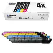 4x Toner for Ricoh Mp C2800 C3300 C2800spf C3300AD C2800AD C3300spf 841124 CMYK
