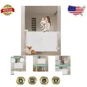 71'' Tall Retractable Baby Gate - Safety Mesh for Home, Pet-Friendly Design