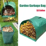 53 Gallon Large Yard Dustpan Handle Gardening Bags for Easy Waste collecting