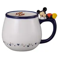 在飛比找momo購物網優惠-【sunart】迪士尼 米奇家族 杯緣子陶瓷馬克杯 晚安好夢
