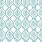 Blue Savoy Geo Art Deco Leaf Vinyl Contact Paper Wall Drawer Liner Peel Stick