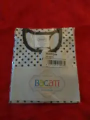 Bacati NWT Black White Dots Pin Stripes Wearable Blanket Size Small 0-6 Months