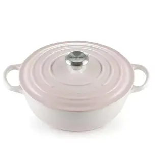 [COSCO代購4] 促銷到4月30號 D144461 Le Creuset 琺瑯鑄鐵媽咪鍋 含鋼頭鍋蓋 28公分 貝殼粉